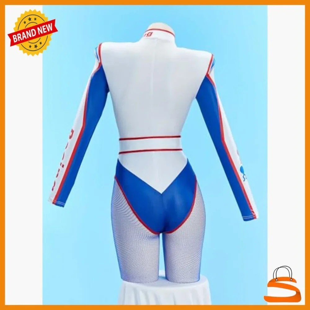 Slim Fit Spandex Bodysuit with Cutout Design for Cosplay Halloween